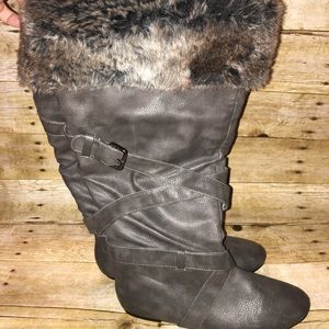 Maurices Tall Fur Lined Boots